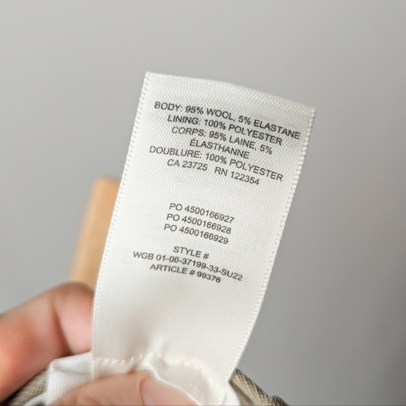 BABATON Agency Pant Wool Tan 0 Aritzia - Picture 15 of 15